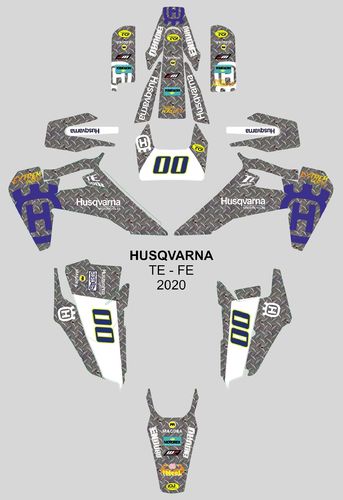 Kit Adhesivos enduro HUSQVARNA FE-TE 2020 Mad Max