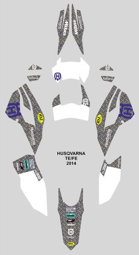 Kit Adhesivos enduro HUSQVARNA TE-FE 2014-16 Mad Max