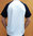 Camiseta manga gorta ranglan poliester logo Extrem azul
