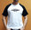 Camiseta manga corta ranglan poliester logo Fast Boy negra