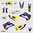 Kit Adhesivos enduro HUSABERG 2013-14 Azul-Amarilla 99%