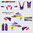 Kit Adhesivos Sherco SE-R SE-F250-300 2012-16 Azul Blanco