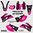 Kit Adhesivos YAMAHA WR250-450 2007-12 Negro Fucsia Relieve