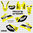 Kit Adhesivos YAMAHA WR250-450 2007-12 Amarillo Vintage