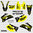Kit Adhesivos YAMAHA WR250-450 2007-12 Negro Am. Vintage