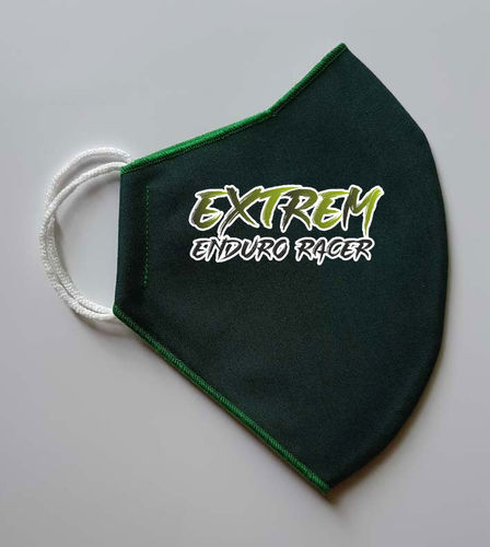 Mascarilla Verde Logo Extrem Enduro Racer