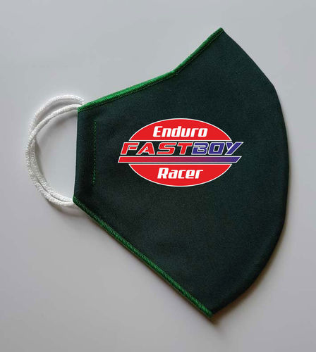 Mascarilla Verde Logo FastBoy Enduro Racer