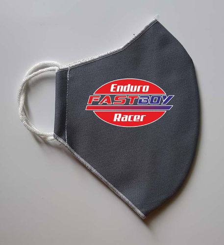 Mascarilla Gris Logo FastBoy Enduro Racer