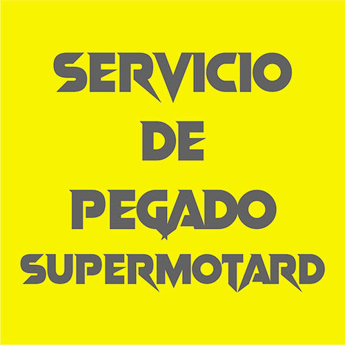 PEGADO ADHESIVOS MOTO DE SUPERMOTARD