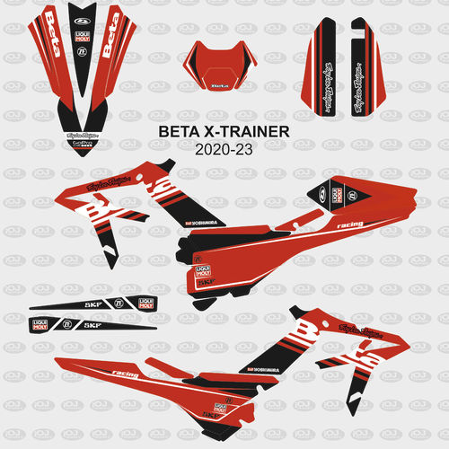 Kit Adhesivos BETA X-Trainer 2020-22 TLD Rojo