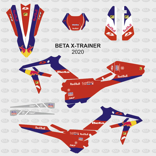 Kit Adhesivos BETA X-Trainer 2020-22 Toro Rojo